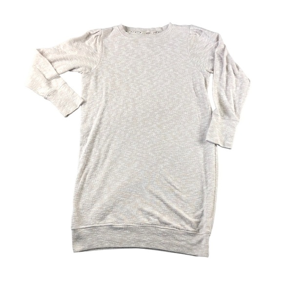 PrAna Womens Large Cream Long Sleeve Zada Dress, Crew Neck, Recycled, Organic - Picture 1 of 9
